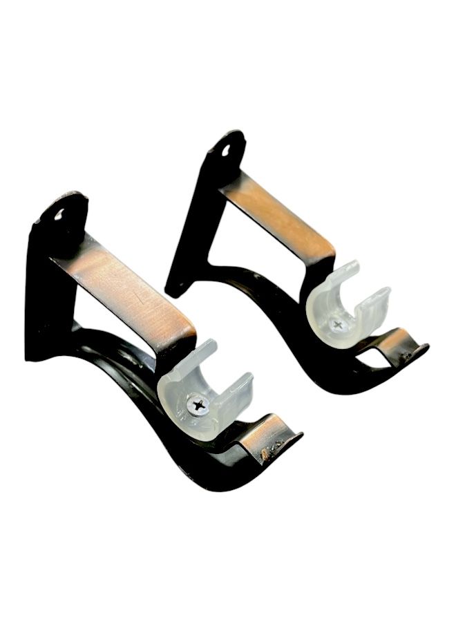 Classic Metal Curtain Brackets Set - Bronze (11 cm) - Image 1